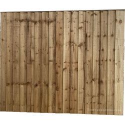 Tanalised vertilap fence panel 6x2